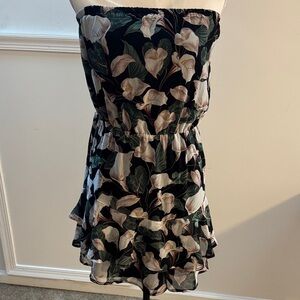 Express Black and White Floral Romper